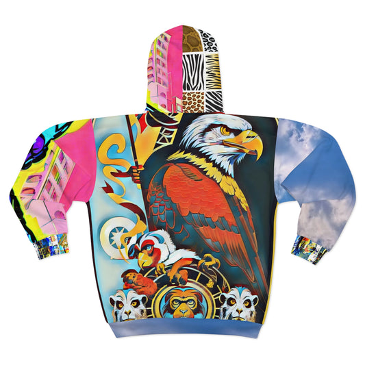 Unisex Zip Hoodie (AOP)  Zonie Life by Planas - planetplanasspace