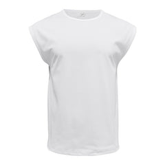 Men's Loose Short Sleeve T-Shirt round Neck Sleeveless Casual Breathable Summer Sports Basic Vest