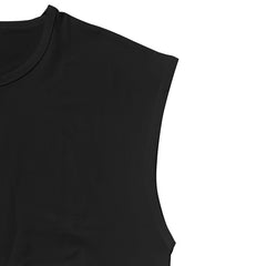 Men's Loose Short Sleeve T-Shirt round Neck Sleeveless Casual Breathable Summer Sports Basic Vest