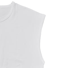 Men's Loose Short Sleeve T-Shirt round Neck Sleeveless Casual Breathable Summer Sports Basic Vest