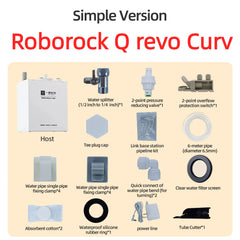 Compatible with Roborock Q revo Max QV35 Q revo Edge Robot Vacuum Water Change Kit Auto Water Refill and Drain water hookup kit