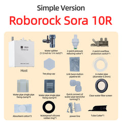 Compatible with Roborock Q revo Max QV35 Q revo Edge Robot Vacuum Water Change Kit Auto Water Refill and Drain water hookup kit