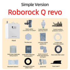 Compatible with Roborock Q revo Max QV35 Q revo Edge Robot Vacuum Water Change Kit Auto Water Refill and Drain water hookup kit