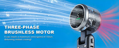 Portable Handheld Turbo Fan, 5 Gear Wind, Battery Operated, Up To 13 Working Hours Rechargeable Fan, 3 IN 1 Hand Fans With