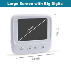 Indoor Thermometers Digital Meter Hygrometer Room Thermometer and Humidity Gauge with Clock Humidity Temperature Tool