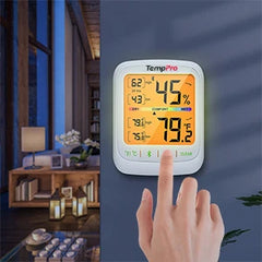 TempPro TP359 80M Bluetooth Wireless Room Digital Thermometer Hygrometer Indoor Thermometer Temperature and Humidity Monitor