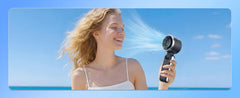 Portable Handheld Turbo Fan, 5 Gear Wind, Battery Operated, Up To 13 Working Hours Rechargeable Fan, 3 IN 1 Hand Fans With