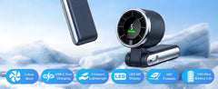 Portable Handheld Turbo Fan, 5 Gear Wind, Battery Operated, Up To 13 Working Hours Rechargeable Fan, 3 IN 1 Hand Fans With
