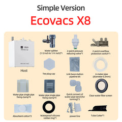 Compatible with Roborock Q revo Max QV35 Q revo Edge Robot Vacuum Water Change Kit Auto Water Refill and Drain water hookup kit