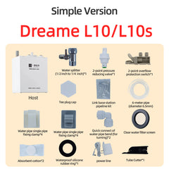 Compatible with Roborock Q revo Max QV35 Q revo Edge Robot Vacuum Water Change Kit Auto Water Refill and Drain water hookup kit