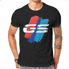 2026 SUMMER GS LIGHT Men's 2D T Shirt GS Grunge Motorcycle BRUSHES O Neck Short Sleeve 100_ Cotton Top Men Tees Clothing