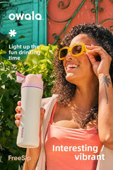 Owala Freesip 16oz insulated cup new straw cup stainless steel water cup portable cup 475ml，BPA-Free
