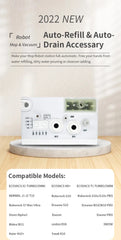 Compatible with Roborock Q revo Max QV35 Q revo Edge Robot Vacuum Water Change Kit Auto Water Refill and Drain water hookup kit