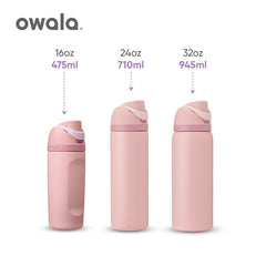 Owala Freesip 16oz insulated cup new straw cup stainless steel water cup portable cup 475ml，BPA-Free