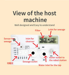 Compatible with Roborock Q revo Max QV35 Q revo Edge Robot Vacuum Water Change Kit Auto Water Refill and Drain water hookup kit