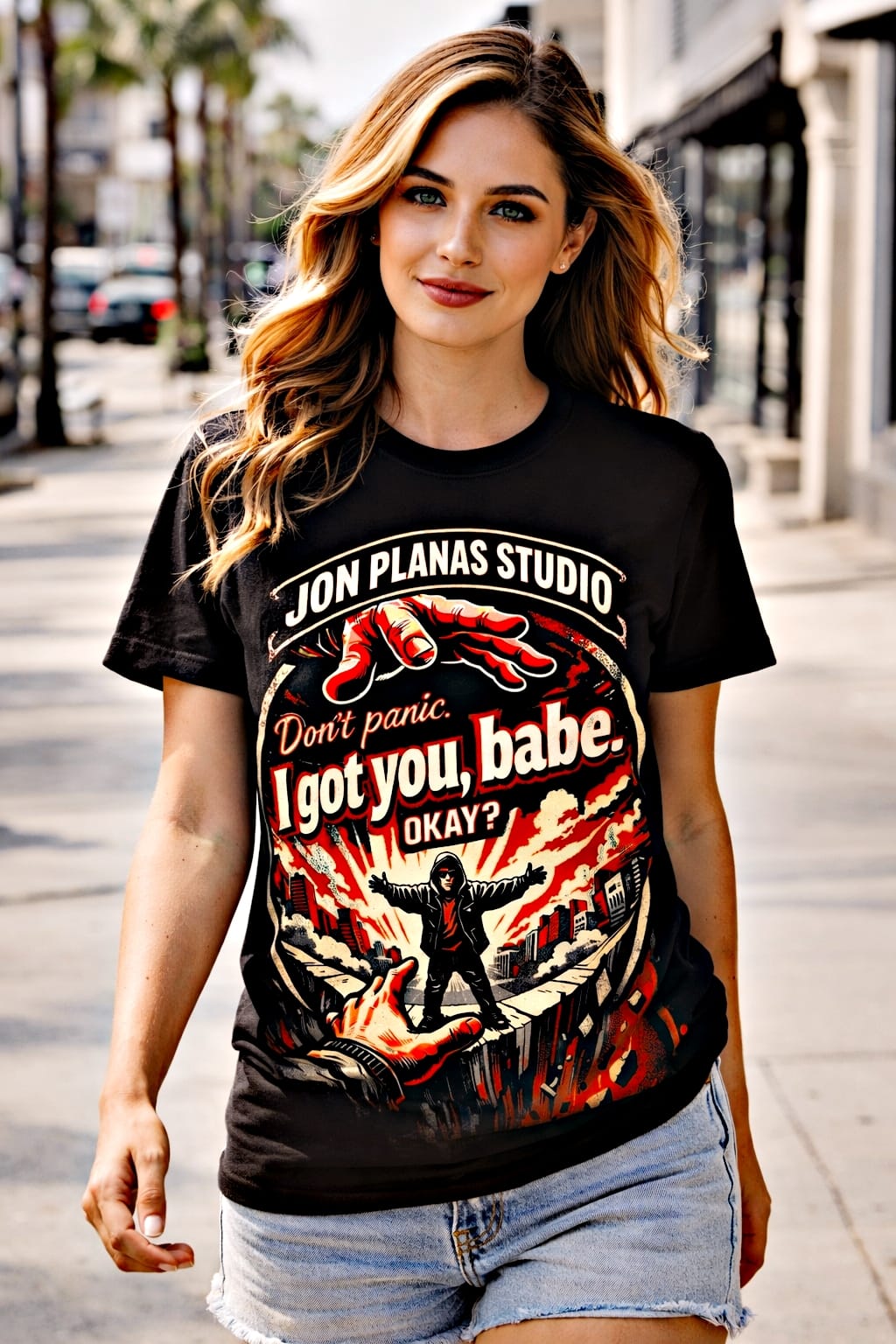 Graphic Tee — Don't panic I got you, babe