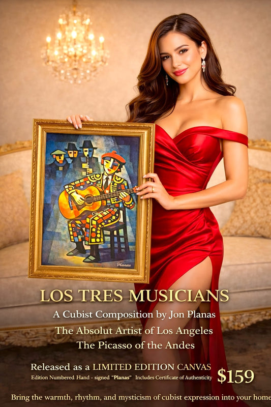 LOS TRES MUSICIANS Cubist Composition by Jon Planas